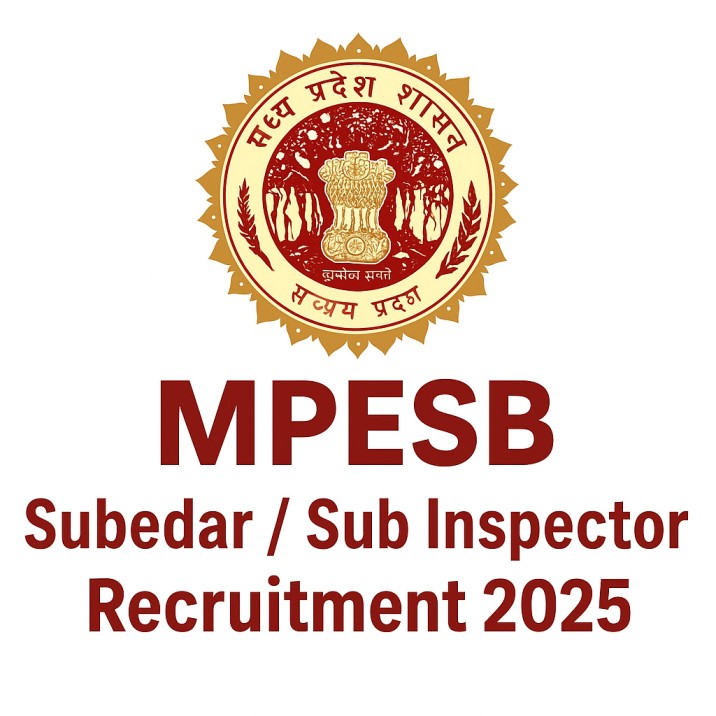 MPESB Subedar / Sub Inspector Recruitment 2025 – Apply Online for 500+ Vacancies, Eligibility & Exam Date
