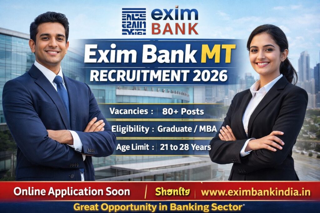 Exim Bank MT Recruitment 2026 – Apply Online for 40 Management Trainee Posts