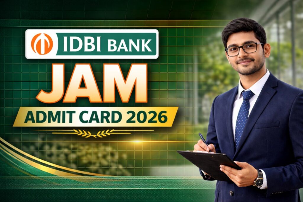 IDBI Bank JAM Admit Card 2026 – Download Junior Assistant Manager Hall Ticket
