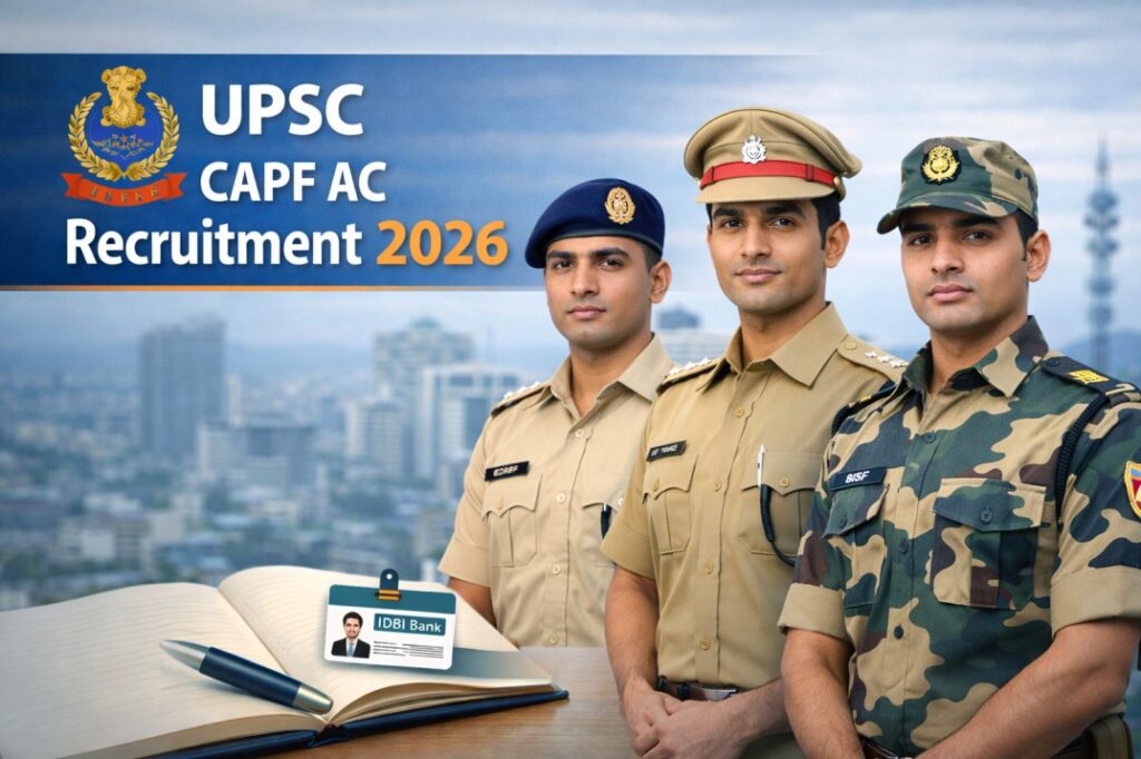 UPSC CAPF AC Recruitment 2026 – Apply Online for 349 Assistant Commandant Posts