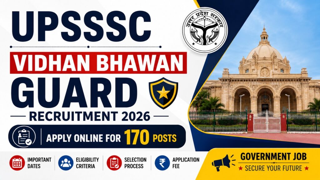 UPSSSC Vidhan Bhawan Guard Recruitment 2026